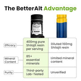 Betteralt Himalayan Pure Shilajit Gummies - 85+ Trace Minerals for Energy & Immunity Tamarind 60 Gummies