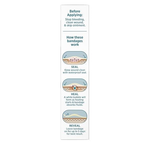 Band-Aid Pro Heal 5 Day Protect Hydrocolloid Bandages, Waterproof, 10 ct