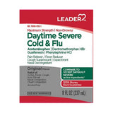 Leader Daytime Severe Cold and Flu Relief Liquid, Maximum Strength, 8 fl oz