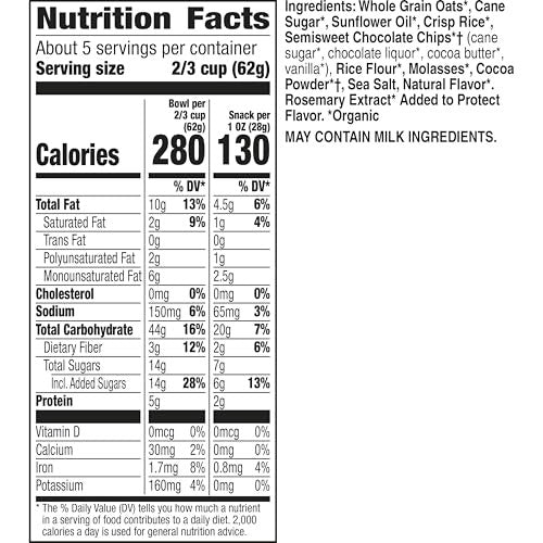 Cascadian Farm Chocolate Chip Cookie Granola, 11 oz