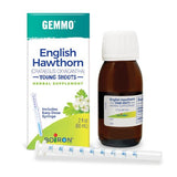 Boiron Gemmo English Hawthorn Young Shoots Herbal Supplement Liquid, 2 fl oz