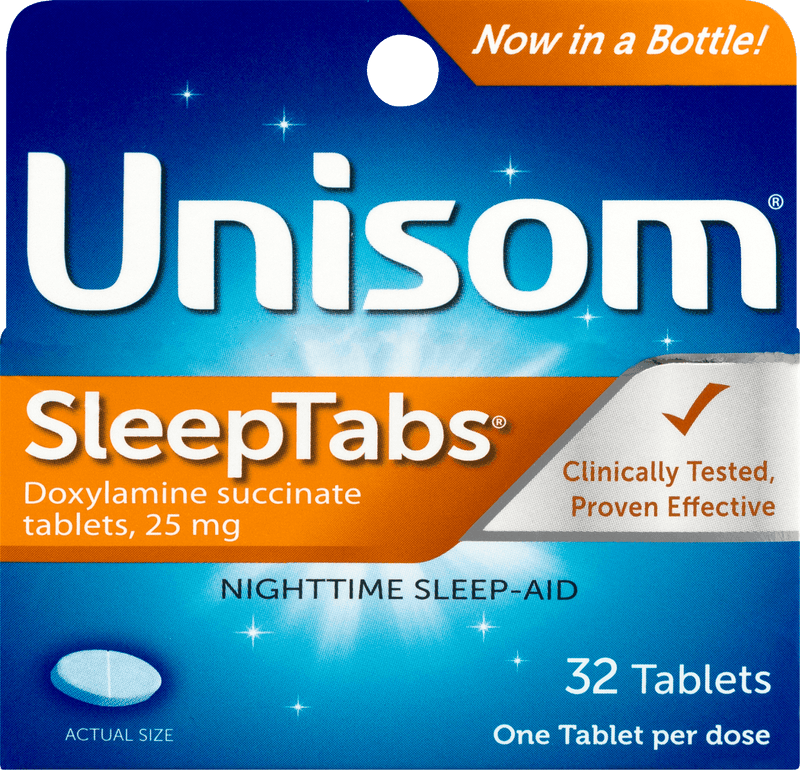Unisom SleepTabs Doxylamine Succinate Sleep Aid, 32 ct