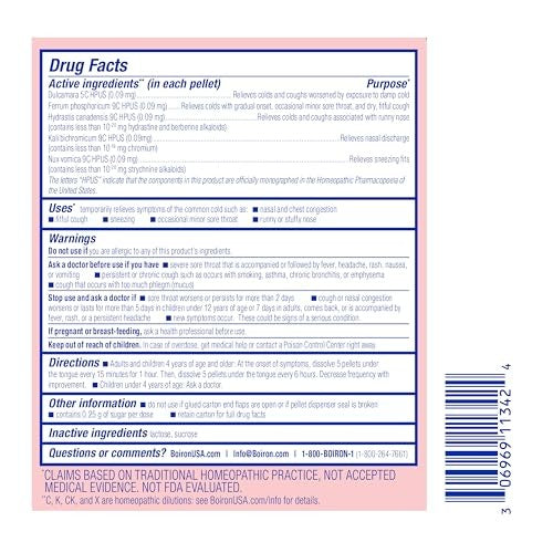 Boiron Chestal Adult Cold & Cough Pellets, 2 Count