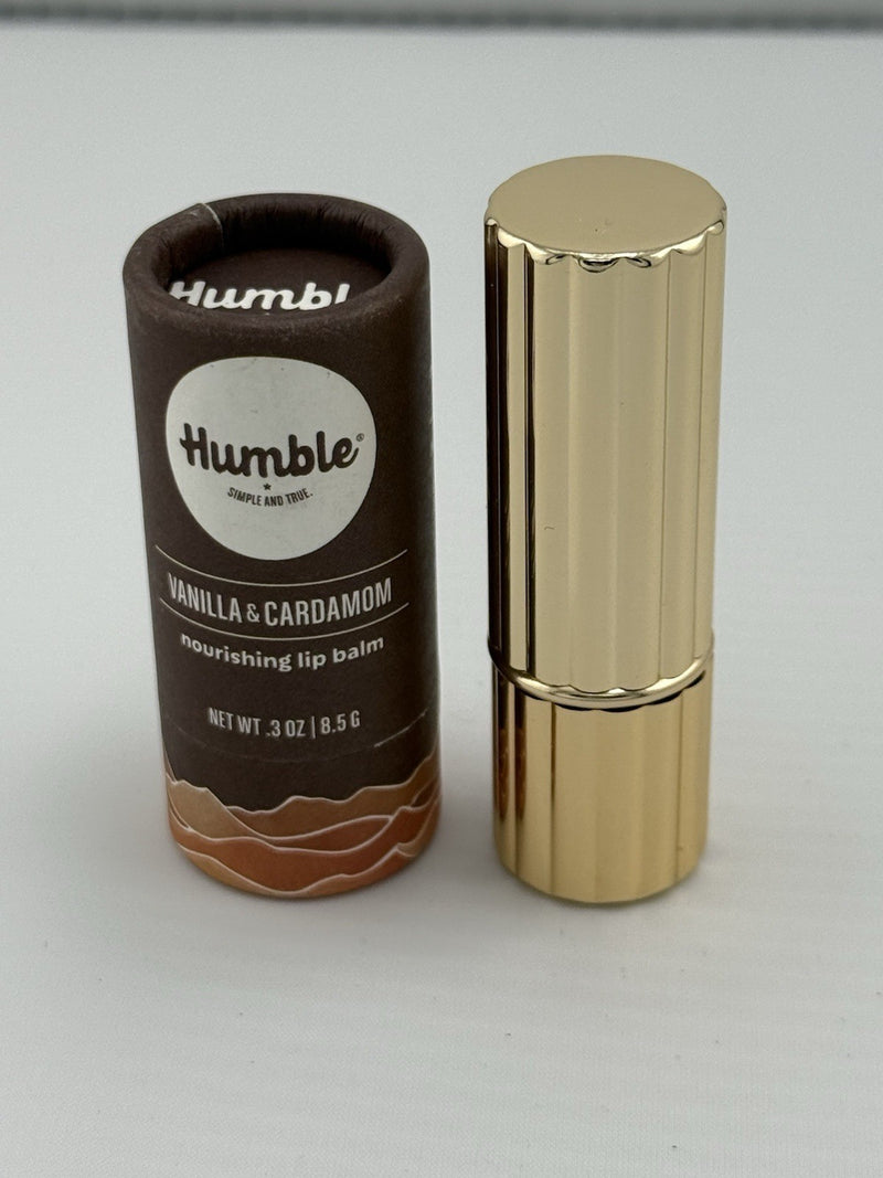 Estée Lauder All Day Lipstick in Aegean Coral & Humble Brands Vanilla Cardamom Lip Balm Set