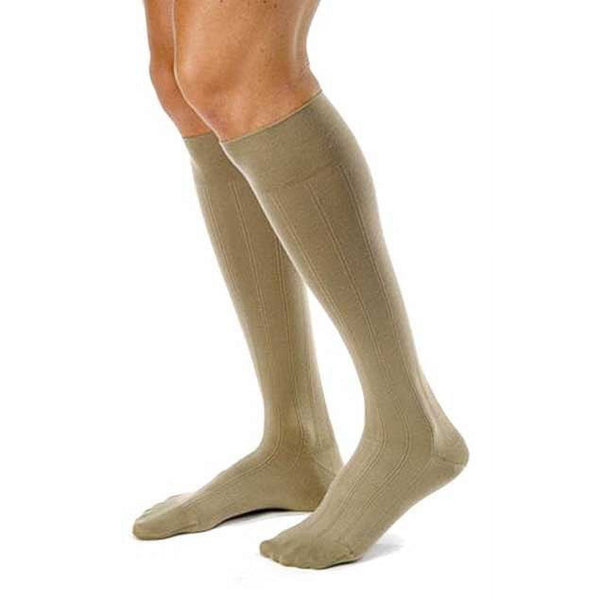Jobst for Men Casual Knee High Closed Toe 15-20 Khaki
