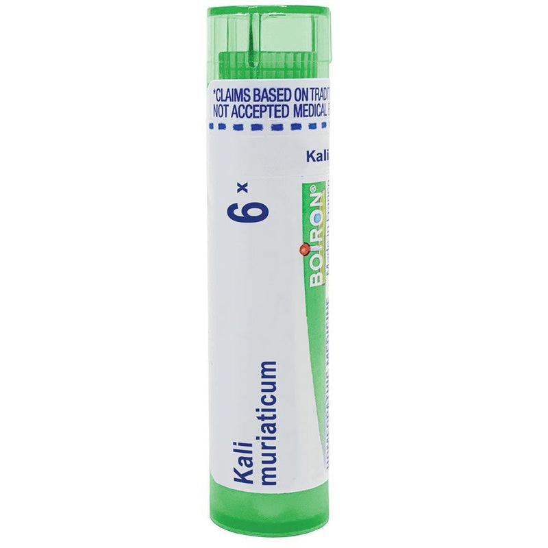 Boiron Kali Muriaticum 6X Homeopathic Medicine Pellets, 80 Count