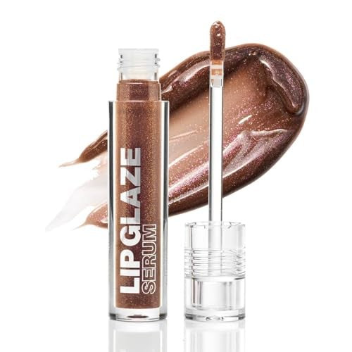 Palladio Lip Glaze Serum, Mocha Martini, 0.10 oz