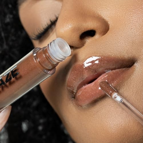 Palladio Lip Glaze Serum, Mocha Martini, 0.10 oz