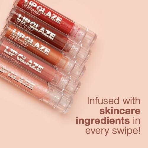 Palladio Lip Glaze Serum, Mocha Martini, 0.10 oz