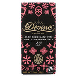 Divine Chocolate Dark Chocolate Bar with Pink Himalayan Salt, 3 Oz