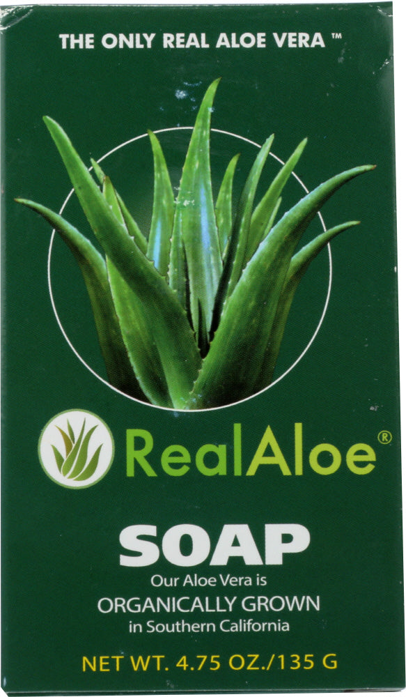 Real Aloe Aloe Vera Soap Bar, 4.75 oz