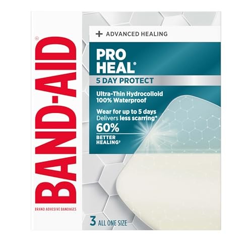 Band-Aid Pro Heal 5 Day Protect Hydrocolloid Bandages, Extra Large, 3 ct