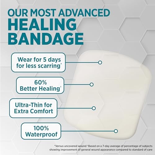 Band-Aid Pro Heal 5 Day Protect Hydrocolloid Bandages, Extra Large, 3 ct