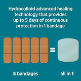 Band-Aid Pro Heal 5 Day Protect Hydrocolloid Bandages, Extra Large, 3 ct