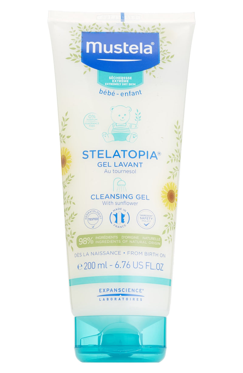 Mustela Stelatopia Fragrance-Free Cleansing Gel, 6.76 fl oz