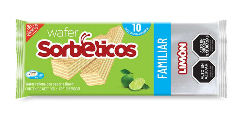 Nabisco Sorbeticos De Limon, Lemon Wafer Cookies