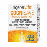 Natural Factors RegenerLife CogniSave Memory Support Kit, All-in-One Packets, 30 Packets