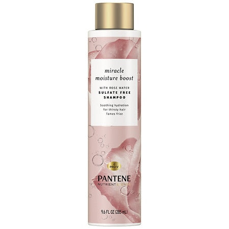 Pantene Miracle Moisture Rose Water Shampoo, 9.6 Fl Oz