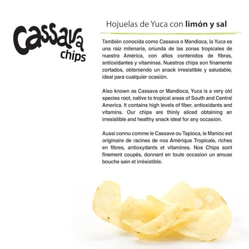 The Honest Price Store Cassava Chips, Salt & Lime, Gluten-Free Yuca Snack, 2.5 oz