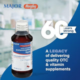 Major Extra Strength Acetaminophen Liquid, 500 mg, Pain Reliever & Fever Reducer, Aspirin Free, Cherry, 8 fl oz
