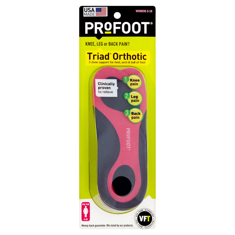 Profoot Triad Orthotic, Women's Fits All