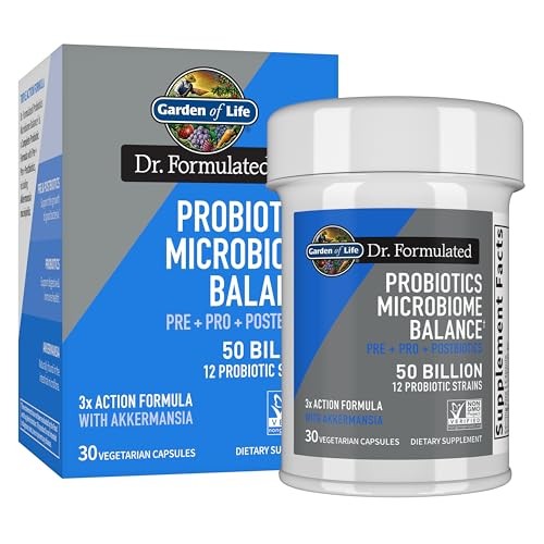 Garden of Life Dr. Formulated Microbiome Balance Probiotics 50 Billion CFU Capsules