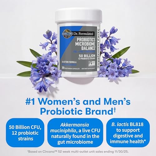 Garden of Life Dr. Formulated Microbiome Balance Probiotics 50 Billion CFU Capsules