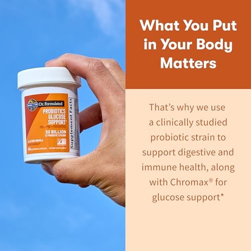 Garden of Life Dr. Formulated Glucose Support Probiotics with Chromax Capsules