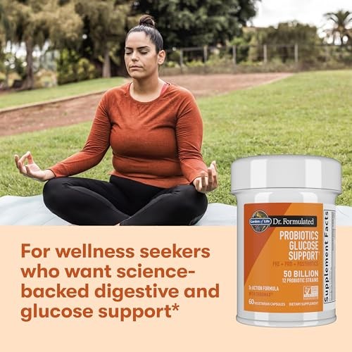 Garden of Life Dr. Formulated Glucose Support Probiotics with Chromax Capsules