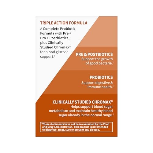 Garden of Life Dr. Formulated Glucose Support Probiotics with Chromax Capsules