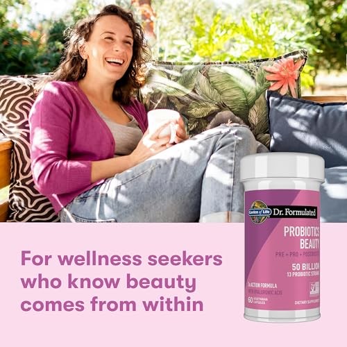 Garden of Life Dr. Formulated Beauty Probiotics with Biotin and Hyaluronic Acid Capsules