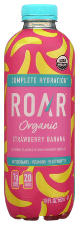 Roar Organic Strawberry Banana Electrolyte Beverage, 18 fl oz