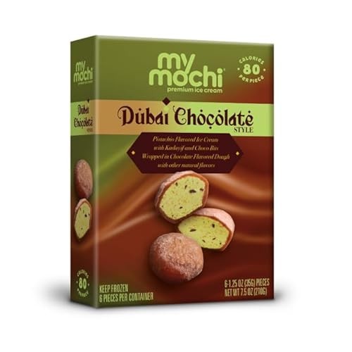 My/Mochi Dubai Chocolate Pistachio Mochi Ice Cream, 6 ct