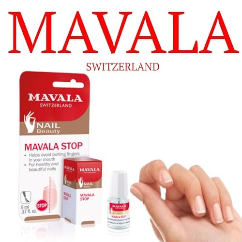 Mavala Stop Nail Biting & Thumb Sucking Deterrent Nail Treatment, Clear, 0.17 fl oz