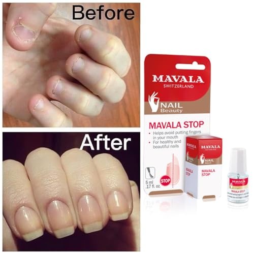 Mavala Stop Nail Biting & Thumb Sucking Deterrent Nail Treatment, Clear, 0.17 fl oz
