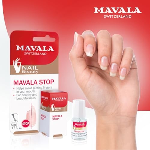 Mavala Stop Nail Biting & Thumb Sucking Deterrent Nail Treatment, Clear, 0.17 fl oz