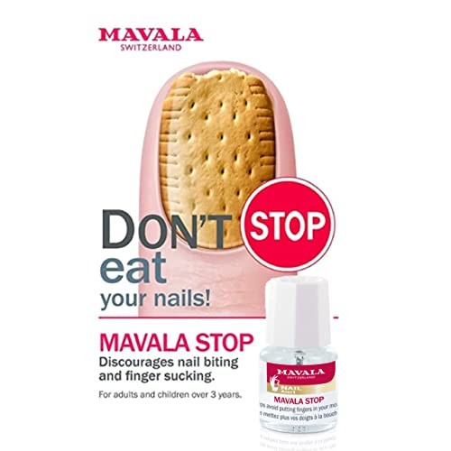 Mavala Stop Nail Biting & Thumb Sucking Deterrent Nail Treatment, Clear, 0.17 fl oz