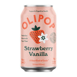 Olipop Strawberry Vanilla Prebiotic Soda, 12 Fl Oz