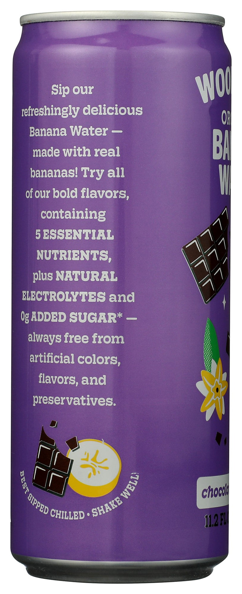 Woodstock Organic Banana Water Chocolate 11.2 fl oz
