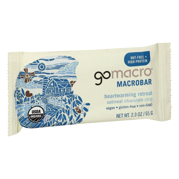 GoMacro Organic Oatmeal Chocolate Chip Macro Bar, 2.3 Oz