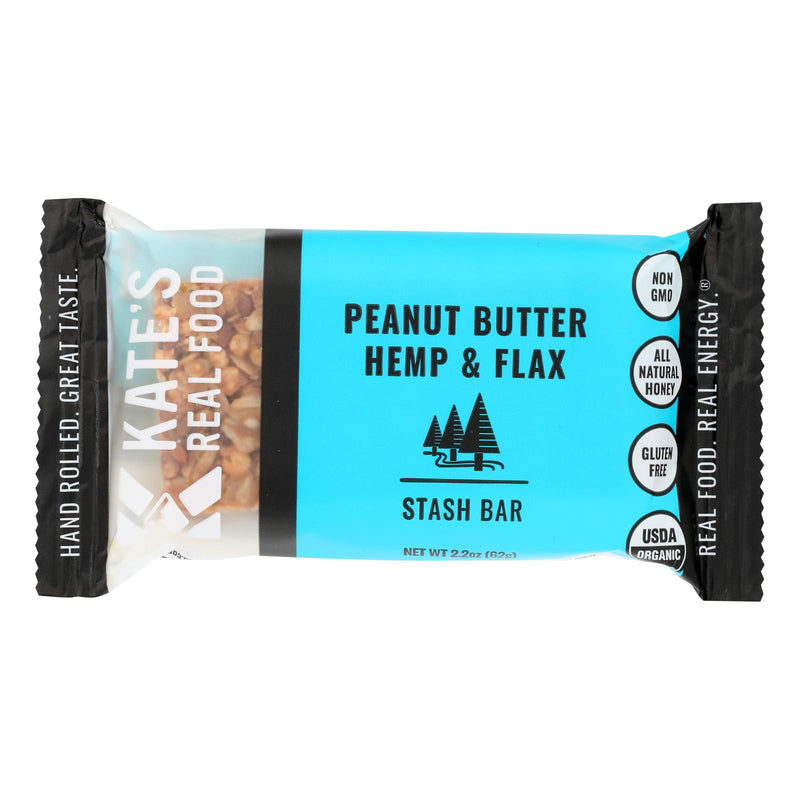 Kate's Real Food Energy Bar Peanut Butter Hemp & Flax