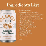 Olipop Classic Root Beer Prebiotic Soda, 12 Fl Oz