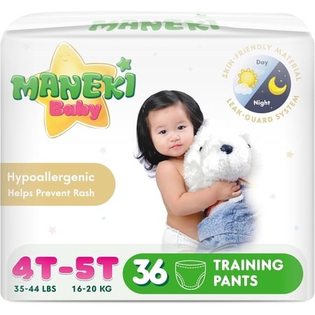 Maneki Baby Diaper Pants, Size 6 (4T-5T), 36 Ct