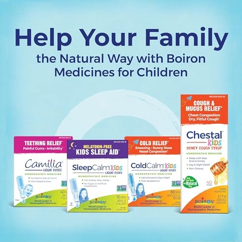 Boiron Chestal Kids Cold & Cough Meltaway Pellets, Ages 4+, 160 Pellets