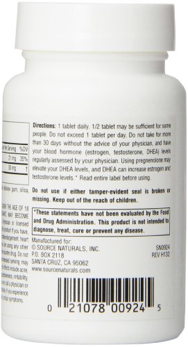 Source Naturals Pregnenolone Tablets, 60 Count