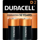Duracell CopperTop D Alkaline Batteries, 2 Pack