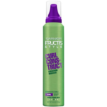 Garnier Fructis Style Curl Construct Mousse, Extra Strong Hold, 6.8 oz