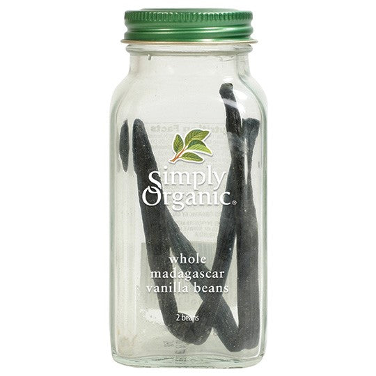 Simply Organic Whole Madagascar Vanilla Beans 2 Beans
