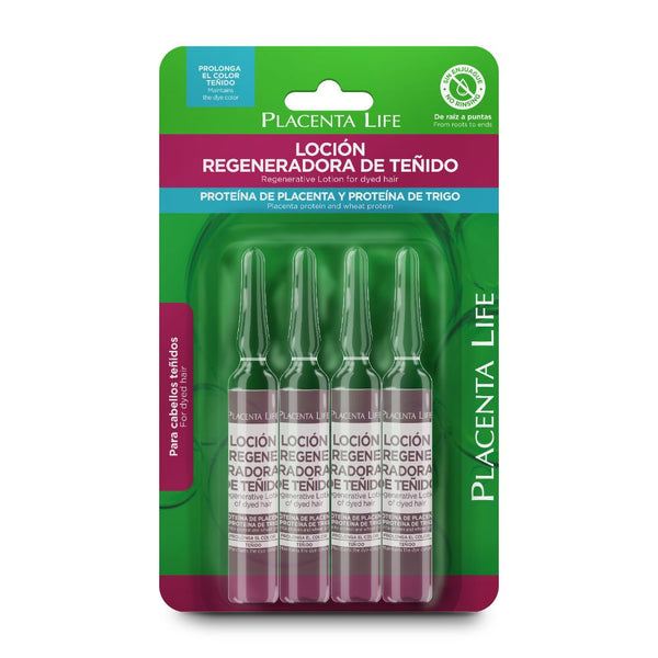 Placenta Life Ampoules Lotion Regenerative Colored Hair 4ct