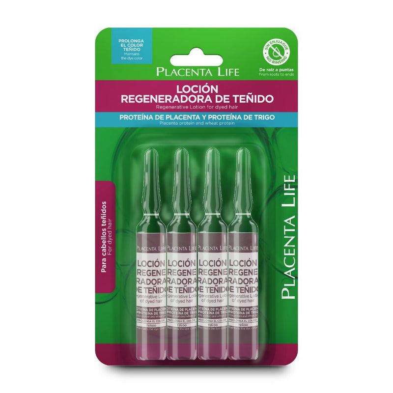 Placenta Life Ampoules Lotion Regenerative Colored Hair 4ct